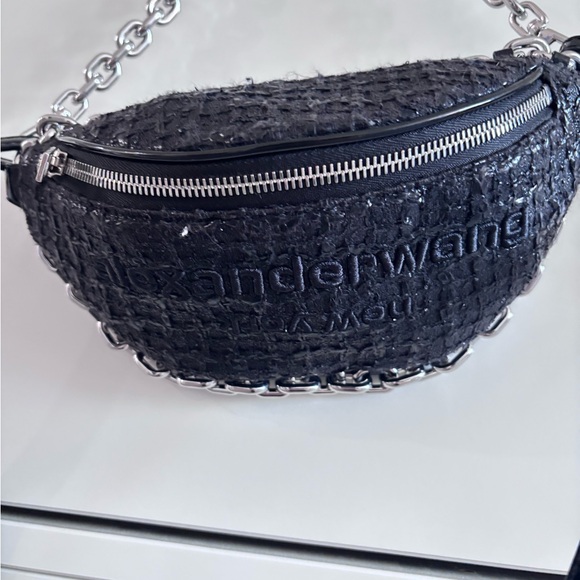 Alexander Wang Handbags - Alexander Wang Black Crossbody Bag with Textured Design